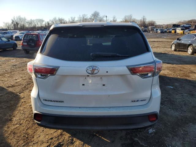 5TDJKRFH3FS194190 - 2015 TOYOTA HIGHLANDER XLE 白色 照片 6
