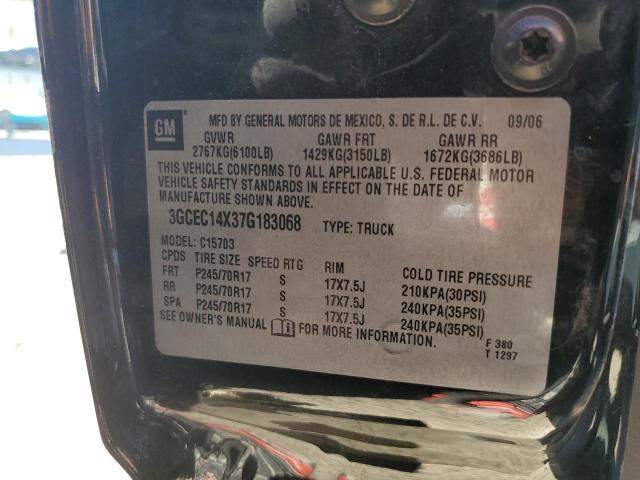 3GCEC14X37G183068 - 2007 CHEVROLET SILVERADO C1500 CLASSIC Qara foto 12