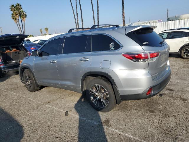 5TDJKRFH5GS282319 - 2016 TOYOTA HIGHLANDER XLE SILVER photo 2