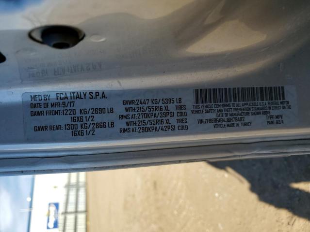 ZFBERFAB4J6H78482 - 2018 RAM PROMASTER SILVER photo 13