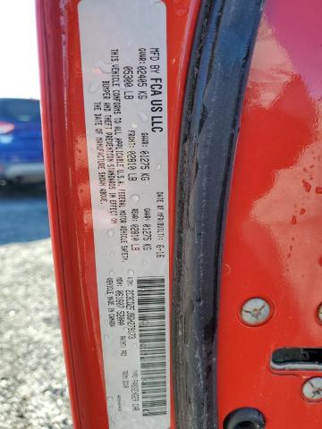 2C3CDZFJ9GH279173 - 2016 DODGE CHALLENGER R/T SCAT PACK RED photo 13