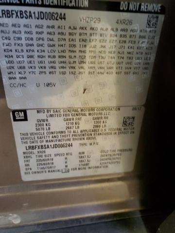 LRBFXBSA1JD006244 - 2018 BUICK ENVISION PREFERRED BROWN photo 14