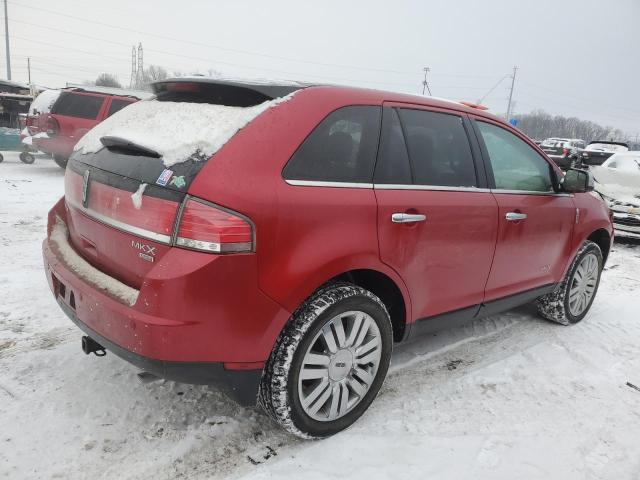 2LMDJ8JC4ABJ33219 - 2010 LINCOLN MKX RED photo 3