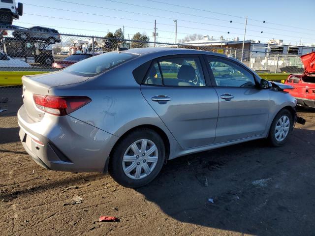 3KPA24ADXME384910 - 2021 KIA RIO LX SILVER photo 3