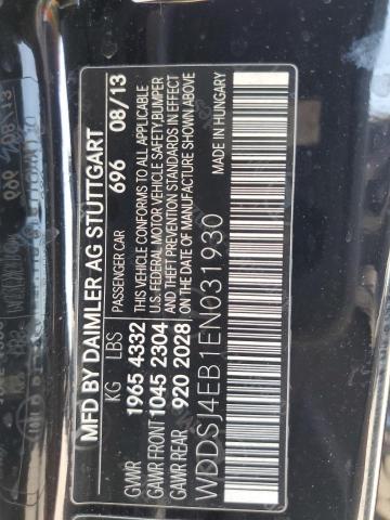 WDDSJ4EB1EN031930 - 2014 MERCEDES-BENZ CLA 250 BLACK photo 12