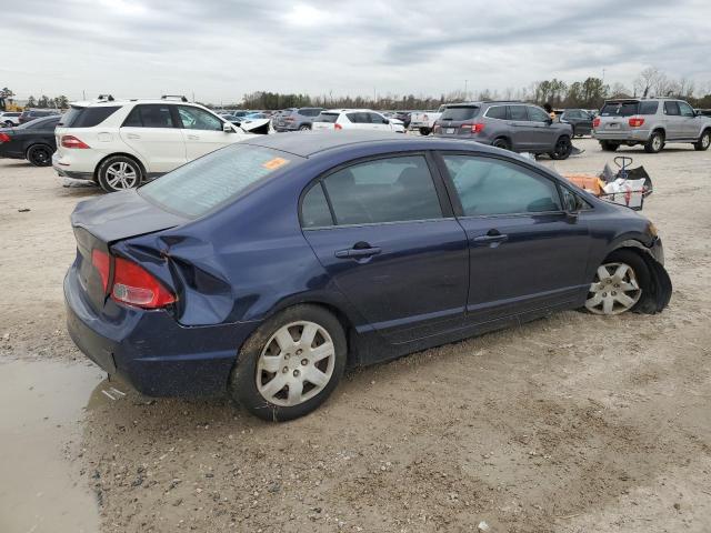 1HGFA169X8L051505 - 2008 HONDA CIVIC EXL BLUE photo 3