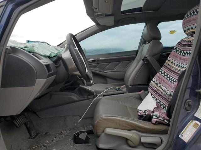 1HGFA169X8L051505 - 2008 HONDA CIVIC EXL BLUE photo 7