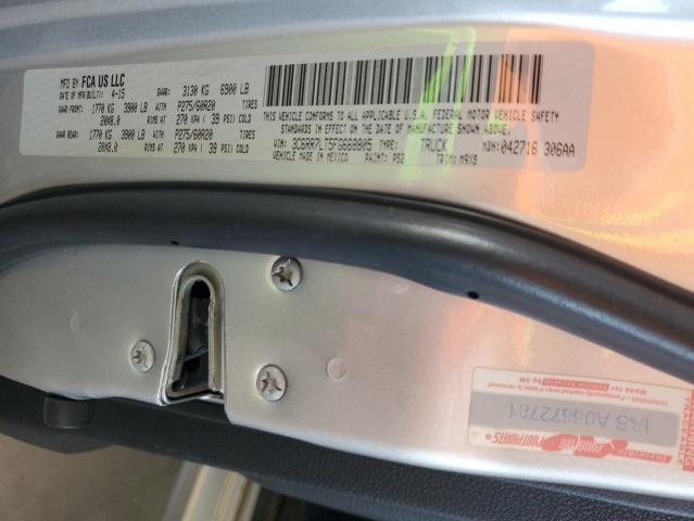 3C6RR7LT5FG668805 - 2015 RAM 1500 SLT SILVER photo 12