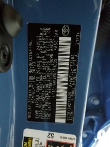 4T1G11AK8PU181039 - 2023 TOYOTA CAMRY SE NIGHT SHADE BLUE photo 12