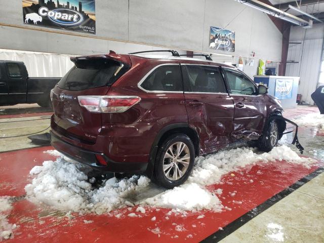 5TDJKRFH5FS101394 - 2015 TOYOTA HIGHLANDER XLE BURGUNDY photo 3