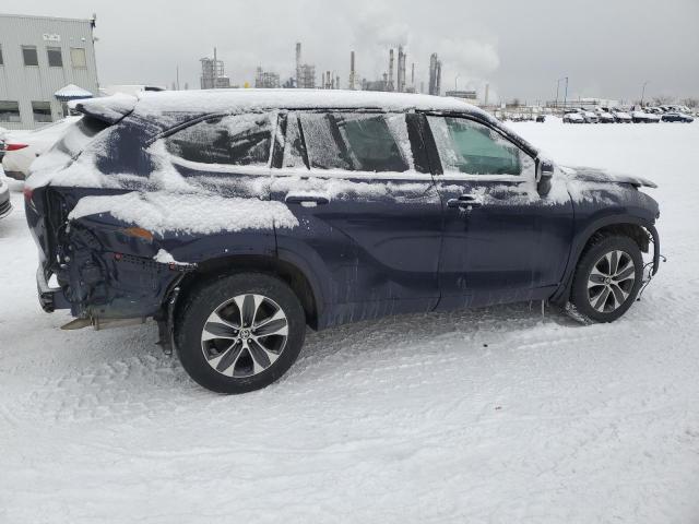 5TDGZRBH5MS554889 - 2021 TOYOTA HIGHLANDER XLE 蓝色 照片 3