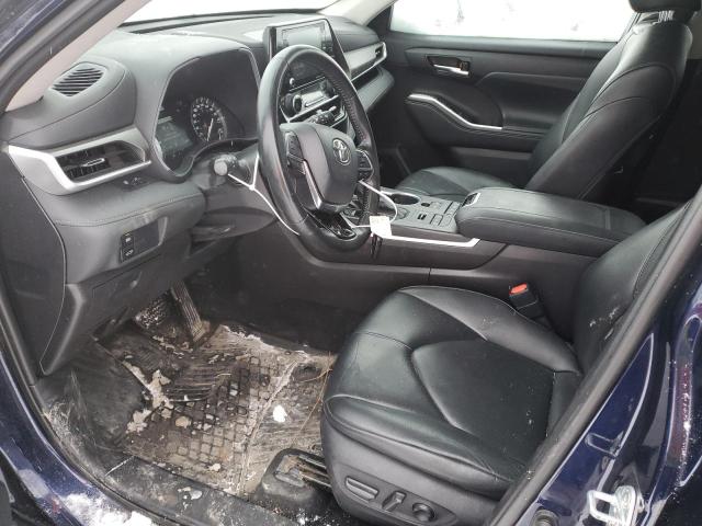 5TDGZRBH5MS554889 - 2021 TOYOTA HIGHLANDER XLE 蓝色 照片 7