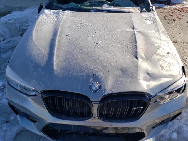 5YMUJ0C02LLU67361 - 2020 BMW X4 M COMPETITION SILVER photo 12