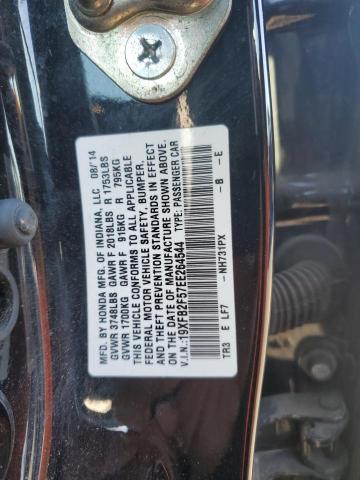 19XFB2F57EE264544 - 2014 HONDA CIVIC LX BLACK photo 12