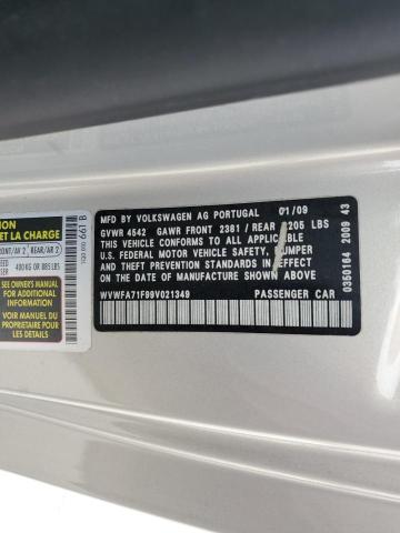 WVWFA71F99V021349 - 2009 VOLKSWAGEN EOS LUX 米色 照片 12