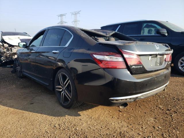 1HGCR2F5XGA093410 - 2016 HONDA ACCORD SPORT შავი ფოტო 2