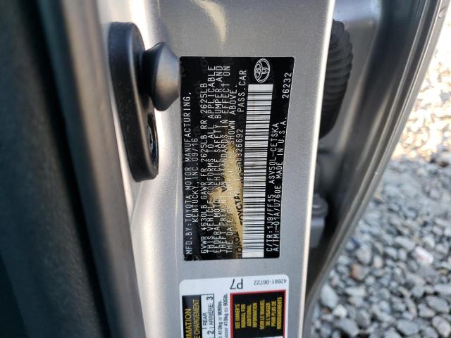 4T1BF1FK9HU326692 - 2017 TOYOTA CAMRY SE LE 银色 照片 12