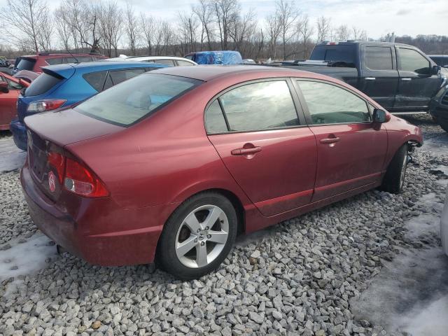 1HGFA16846L068188 - 2006 HONDA CIVIC EX MAROON photo 3