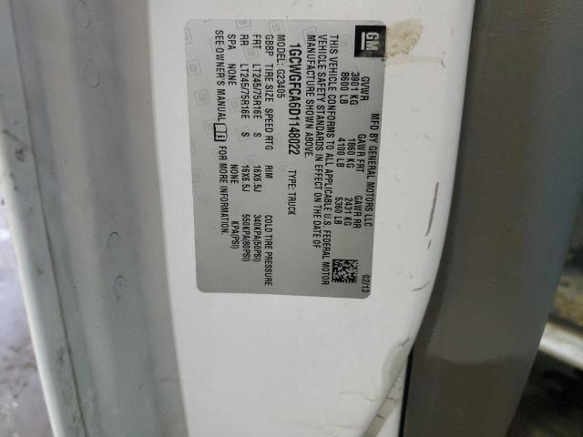 1GCWGFCA6D1148022 - 2013 CHEVROLET EXPRESS G2 TWO TONE photo 13