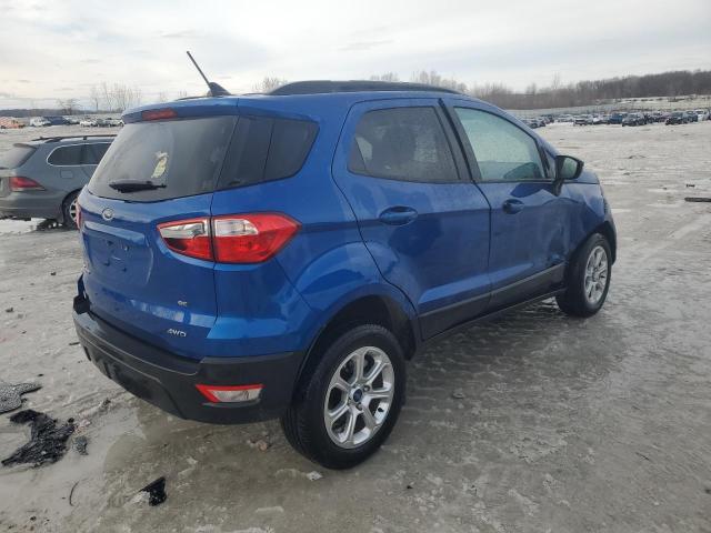 MAJ6S3GL3LC394723 - 2020 FORD ECOSPORT SE ლურჯი ფოტო 3