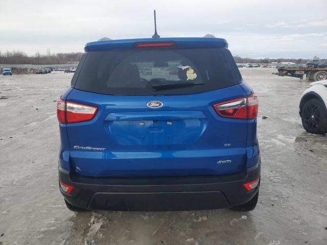 MAJ6S3GL3LC394723 - 2020 FORD ECOSPORT SE ლურჯი ფოტო 6