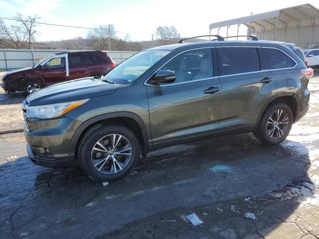 5TDJKRFH8GS280743 - 2016 TOYOTA HIGHLANDER XLE 绿色 照片 1