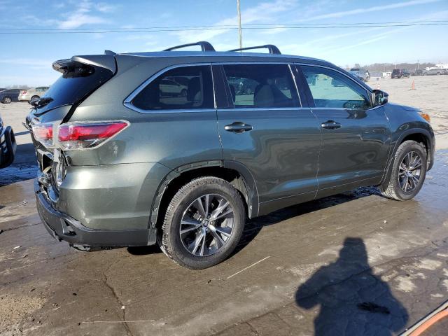 5TDJKRFH8GS280743 - 2016 TOYOTA HIGHLANDER XLE 绿色 照片 3