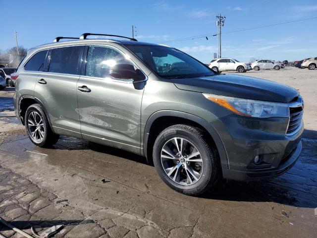 5TDJKRFH8GS280743 - 2016 TOYOTA HIGHLANDER XLE 绿色 照片 4