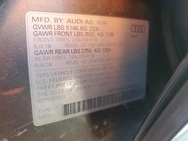 WA1UFAFL2FA062021 - 2015 AUDI A4 ALLROAD PREMIUM PLUS GRAY photo 12