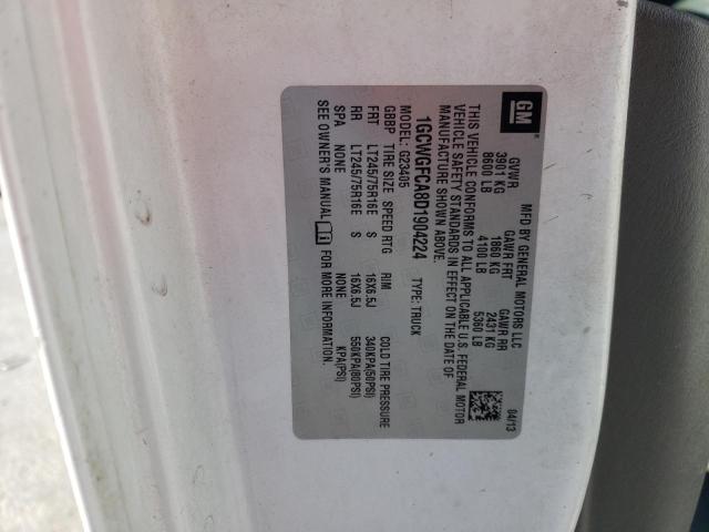 1GCWGFCA8D1904224 - 2013 CHEVROLET EXPRESS G2 白色 照片 12