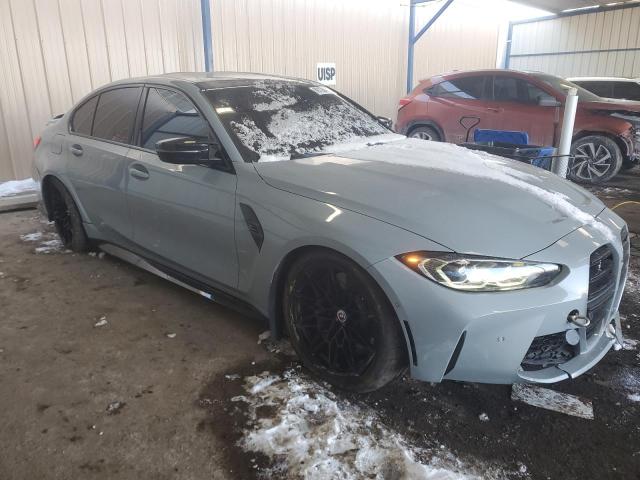 WBS43AY04PFN47162 - 2023 BMW M3 COMPETITION BLUE photo 4