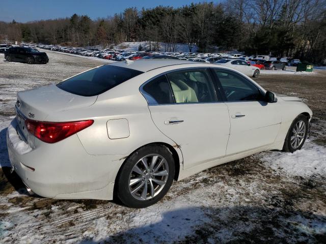 JN1BV7AP4EM678235 - 2014 INFINITI Q50 BASE WHITE photo 3
