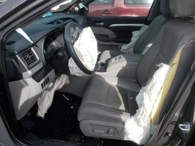 5TDJKRFH5GS342468 - 2016 TOYOTA HIGHLANDER XLE CHARCOAL photo 7