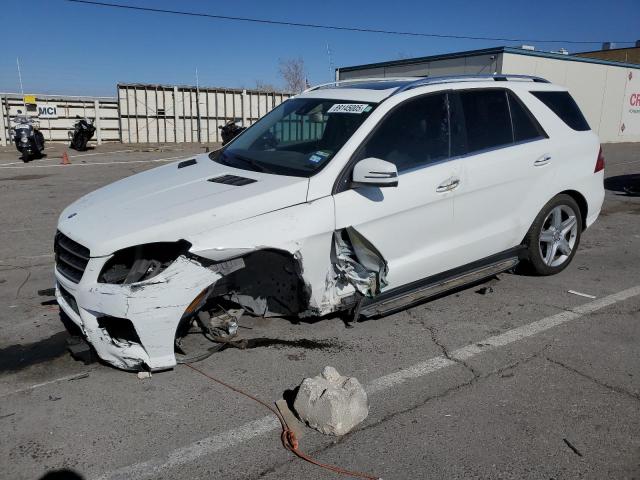 4JGDA5HB1EA334813 - 2014 MERCEDES-BENZ ML 350 4MATIC WHITE photo 1