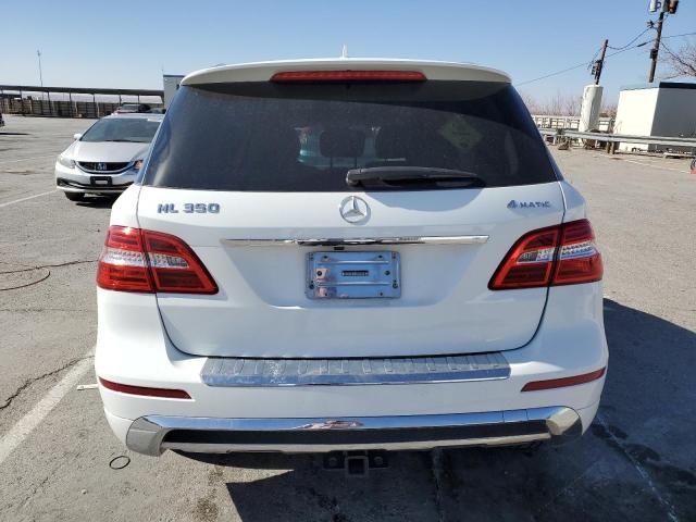 4JGDA5HB1EA334813 - 2014 MERCEDES-BENZ ML 350 4MATIC WHITE photo 6