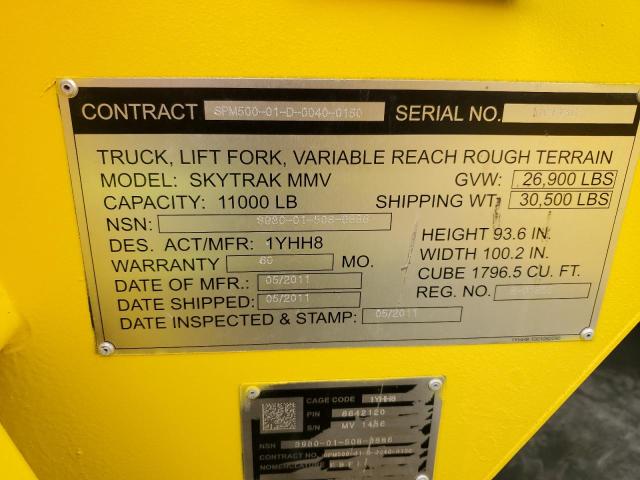 MV1486 - 2011 FORK FORKLIFT YELLOW photo 10