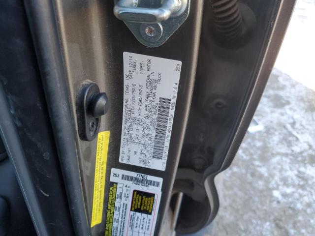 5TFJU4GN1FX074237 - 2015 TOYOTA TACOMA DOUBLE CAB PRERUNNER TAN photo 12