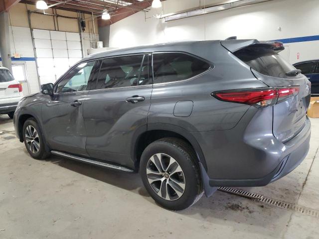 5TDGZRBH6NS593752 - 2022 TOYOTA HIGHLANDER XLE GRAY photo 2