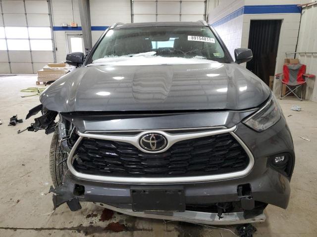 5TDGZRBH6NS593752 - 2022 TOYOTA HIGHLANDER XLE GRAY photo 5