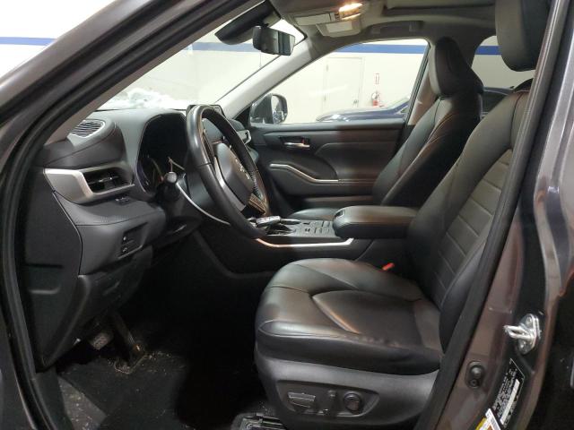 5TDGZRBH6NS593752 - 2022 TOYOTA HIGHLANDER XLE GRAY photo 7
