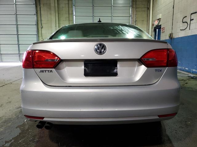 3VWLL7AJ4CM070863 - 2012 VOLKSWAGEN JETTA TDI Արծաթագույն լուսանկար 6