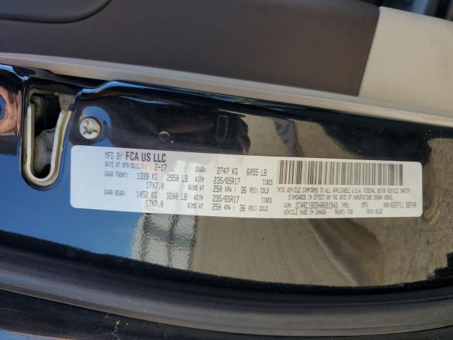 2C4RC1BG5HR691543 - 2017 CHRYSLER PACIFICA TOURING L შავი ფოტო 13