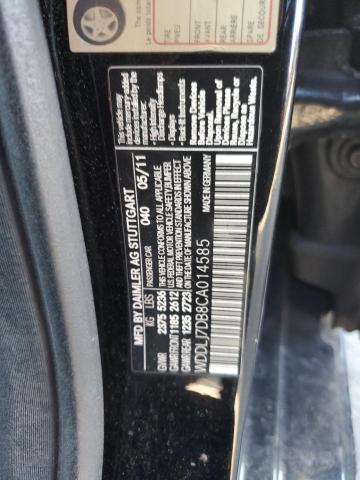 WDDLJ7DB8CA014585 - 2012 MERCEDES-BENZ CLS 550 黑色 照片 12