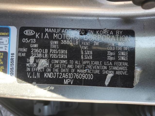 KNDJT2A61D7609010 - 2013 KIA SOUL + GRAY photo 14