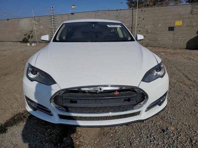 5YJSA1CG2DFP17298 - 2013 TESLA MODEL S WHITE photo 5