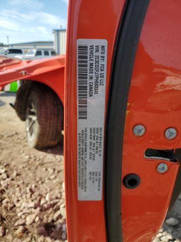 2C3CDZFJ7PH503346 - 2023 DODGE CHALLENGER R/T SCAT PACK ORANGE photo 12
