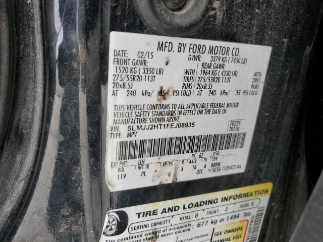 5LMJJ2HT1FEJ08935 - 2015 LINCOLN NAVIGATOR BLACK photo 13