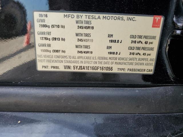 5YJSA1E16GF161056 - 2016 TESLA MODEL S Qara foto 13
