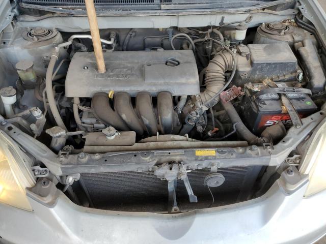 2T1KR32E23C069145 - 2003 TOYOTA COROLLA MA XR SILVER photo 11