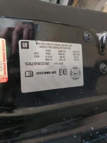 1G2AJ15F487237487 - 2008 PONTIAC G5 Siyah fotoğraf 12